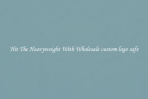 Hit The Heavyweight With Wholesale custom logo safe
