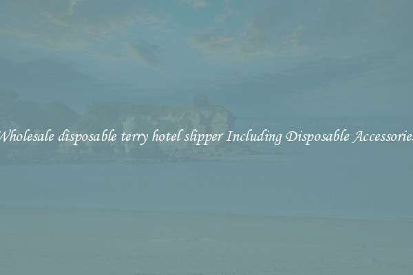 Wholesale disposable terry hotel slipper Including Disposable Accessories 