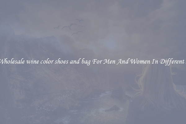 Buy Wholesale wine color shoes and bag For Men And Women In Different Styles