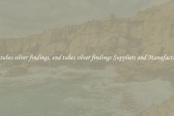 end tubes silver findings, end tubes silver findings Suppliers and Manufacturers