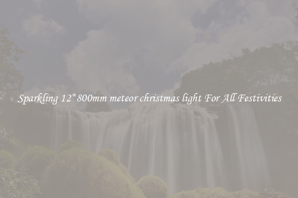 Sparkling 12*800mm meteor christmas light For All Festivities