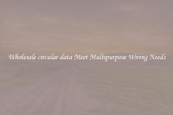 Wholesale circular data Meet Multipurpose Wiring Needs