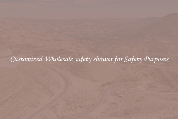 Customized Wholesale safety shower for Safety Purposes
