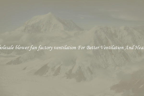 Wholesale blower fan factory ventilation For Better Ventilation And Heating