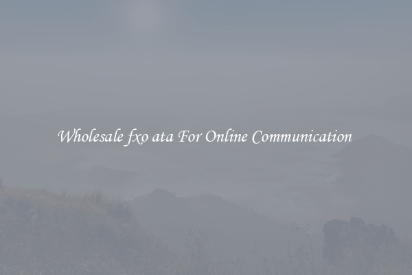 Wholesale fxo ata For Online Communication 